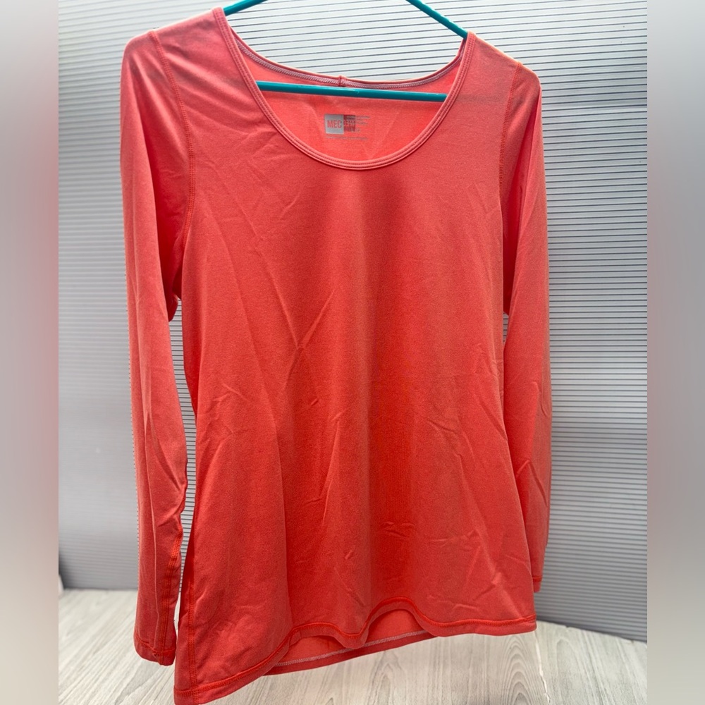 MEC Women's Orange Long Sleeve Top - Size Large